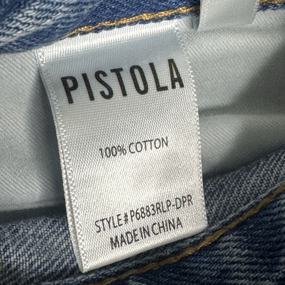 Pistola Keaton High Rise‎ Slim Straight Jeans Size 26 Button Fly DenimWomen's - Picture 9 of 11